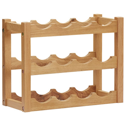 Weinregal für 12 Flaschen 47 x 21 x 36 cm Eiche Massivholz - Pazzar.ch
