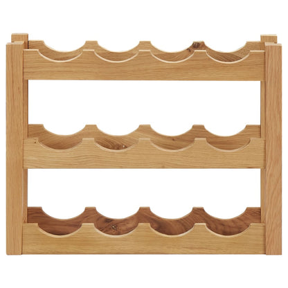 Weinregal für 12 Flaschen 47 x 21 x 36 cm Eiche Massivholz - Pazzar.ch
