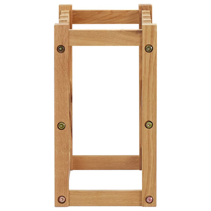 Weinregal für 12 Flaschen 47 x 21 x 36 cm Eiche Massivholz - Pazzar.ch
