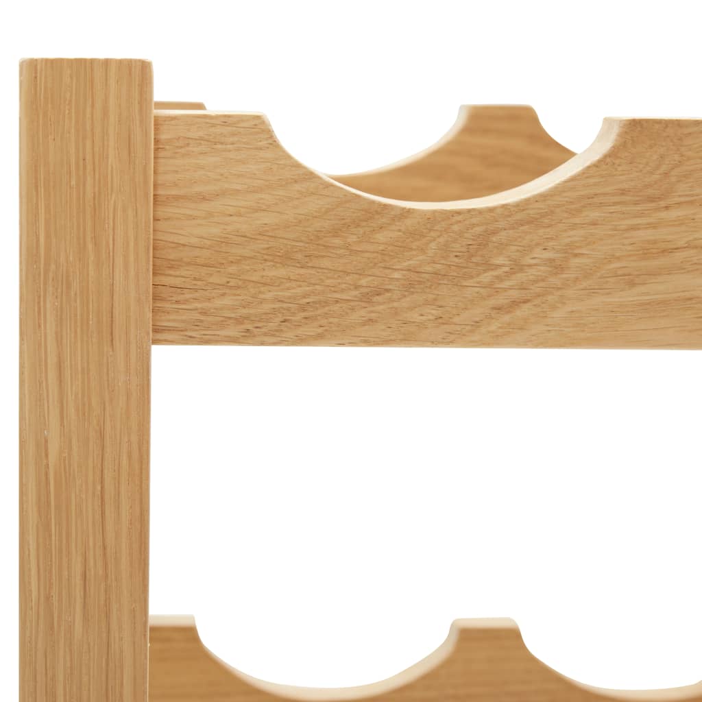 Weinregal für 12 Flaschen 47 x 21 x 36 cm Eiche Massivholz - Pazzar.ch