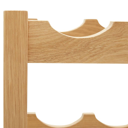 Weinregal für 12 Flaschen 47 x 21 x 36 cm Eiche Massivholz - Pazzar.ch