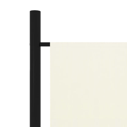 6-tlg. Raumteiler Cremeweiß 300x180 cm - Pazzar.ch