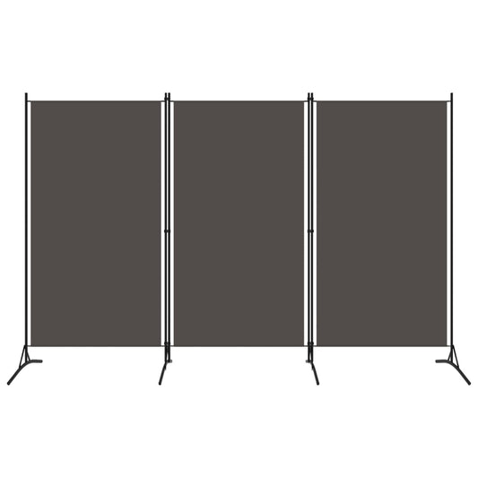 3-tlg. Raumteiler Anthrazit 260x180 cm - Pazzar.ch