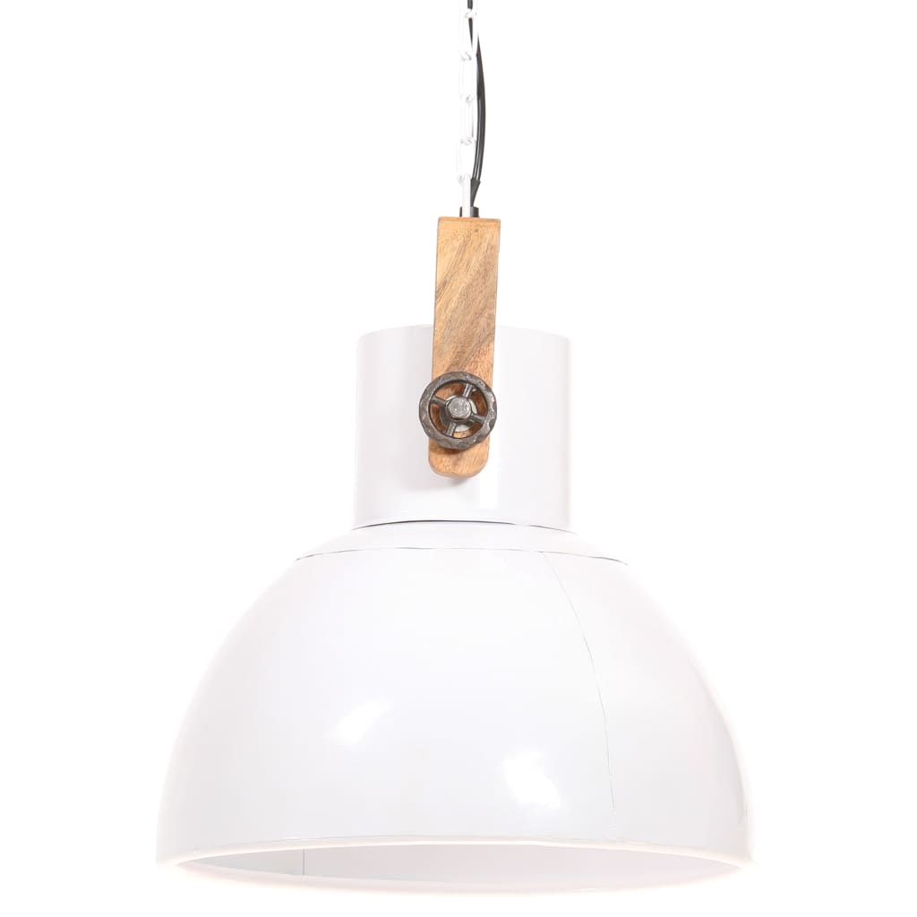 Hängelampe Industriestil 25 W Weiß Rund 40 cm E27 - Pazzar.ch