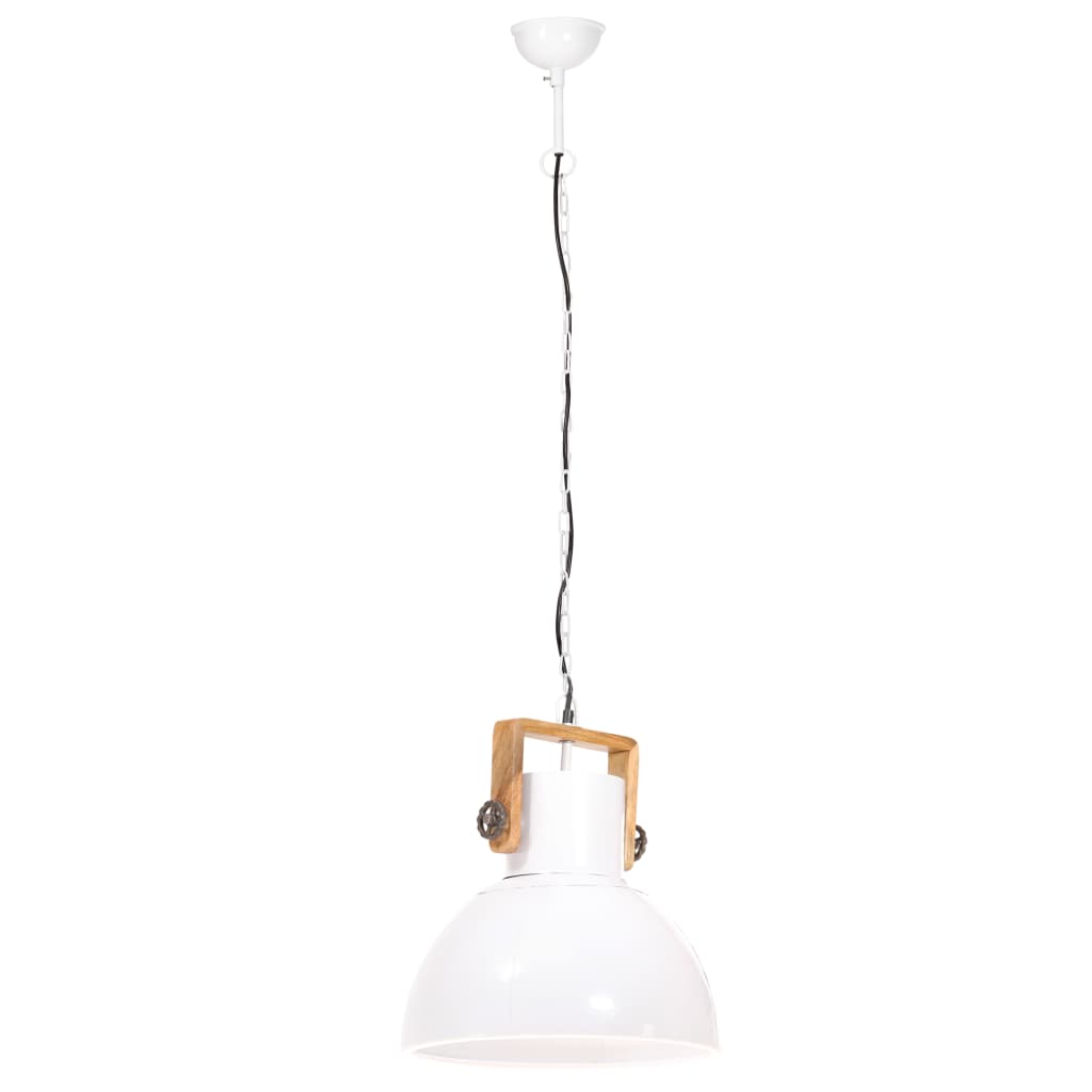 Hängelampe Industriestil 25 W Weiß Rund 40 cm E27 - Pazzar.ch