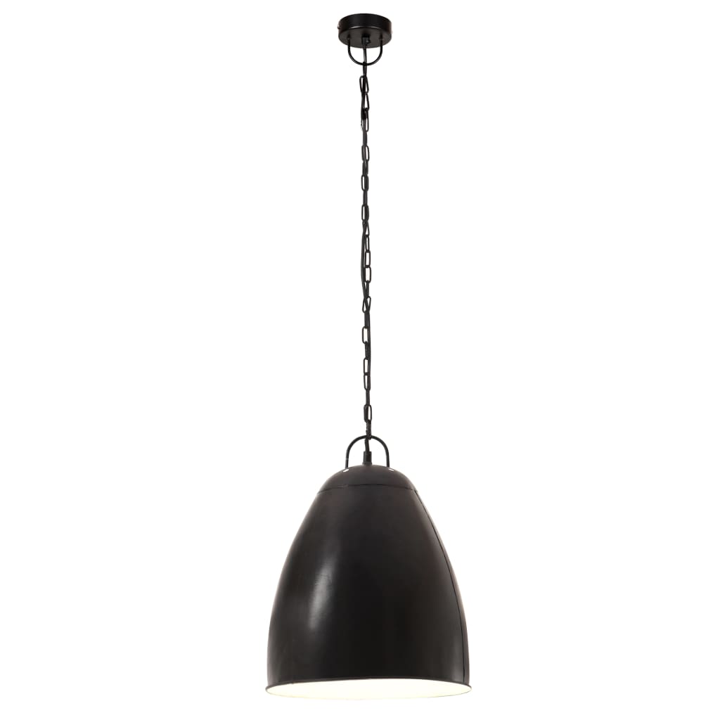 Hängelampe Industriestil 25 W Schwarz Rund 32 cm E27 - Pazzar.ch