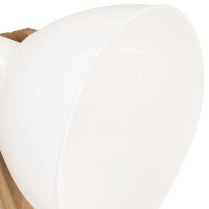 Stehlampe Weiß E27 Mango Massivholz - Pazzar.ch