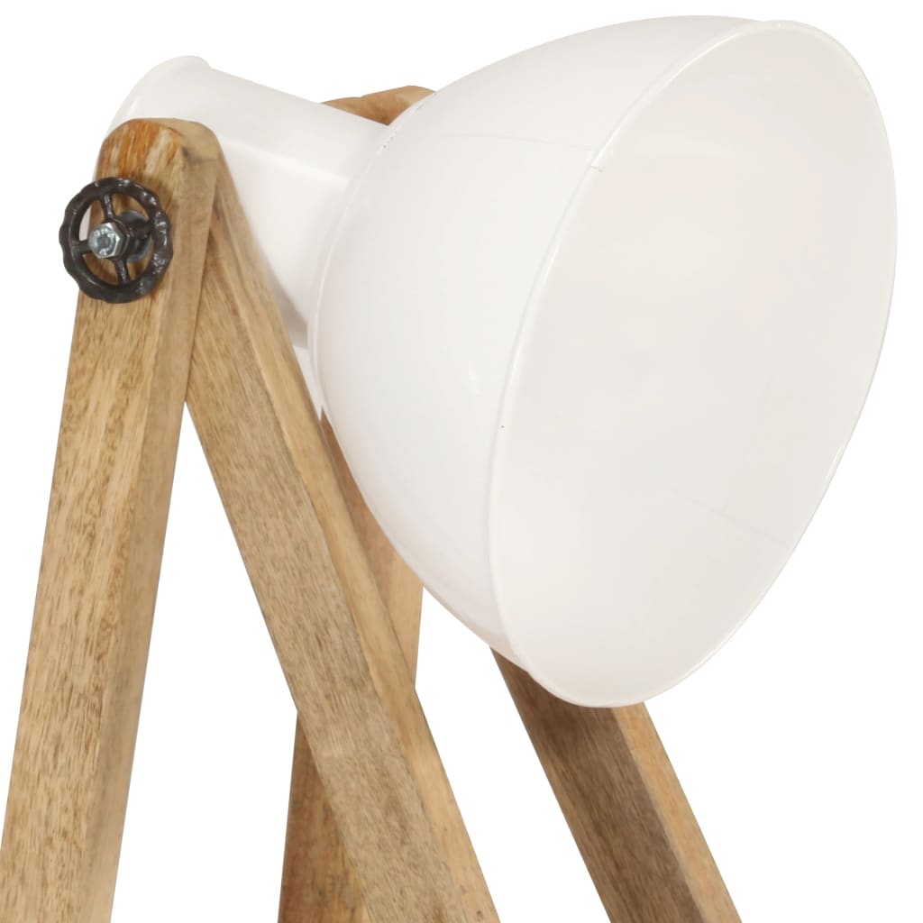 Stehlampen 3 Stk. Weiß E27 Mango Massivholz - Pazzar.ch
