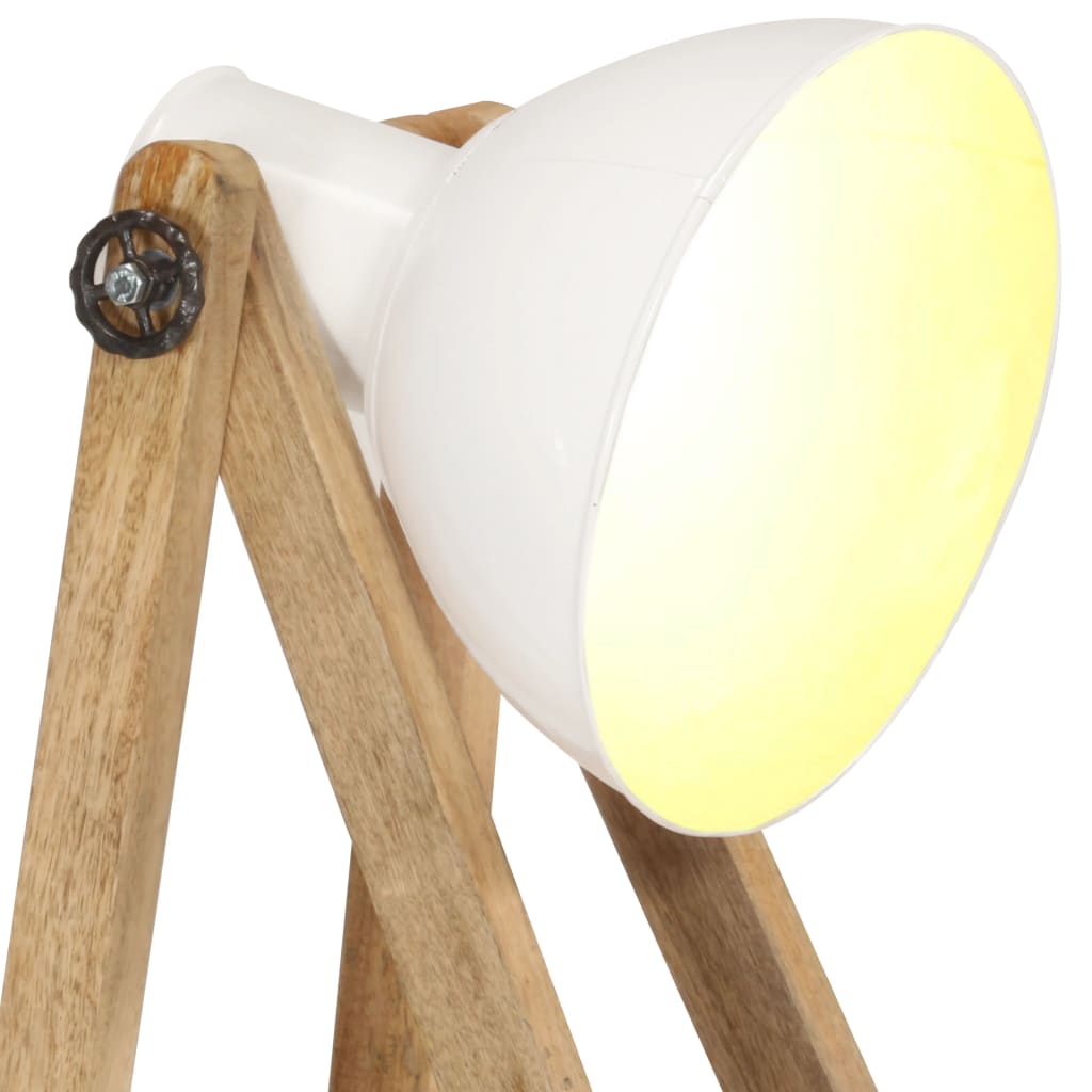 Stehlampen 3 Stk. Weiß E27 Mango Massivholz - Pazzar.ch
