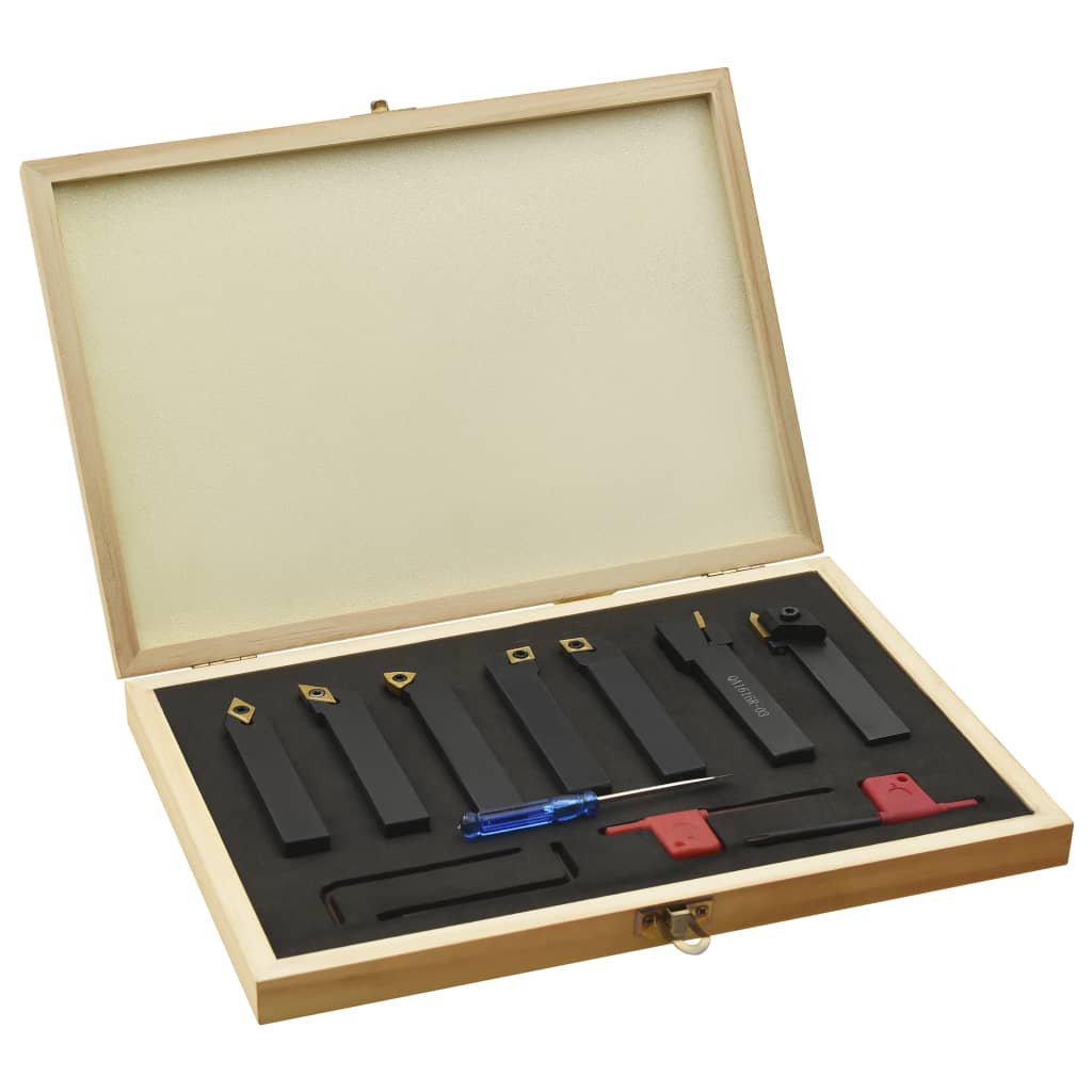 12-tlg. Drehmeißel-Set mit Wendeplatten 16x16 mm 100 mm - Pazzar.ch