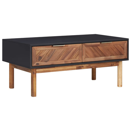 Couchtisch 90x50x40 cm Akazie Massivholz und MDF - Pazzar.ch