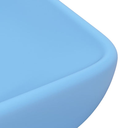 Luxus-Waschbecken Rechteckig Matt Hellblau 71x38 cm Keramik - Pazzar.ch