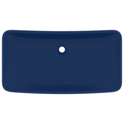 Luxus-Waschbecken Rechteckig Matt Dunkelblau 71x38 cm Keramik - Pazzar.ch