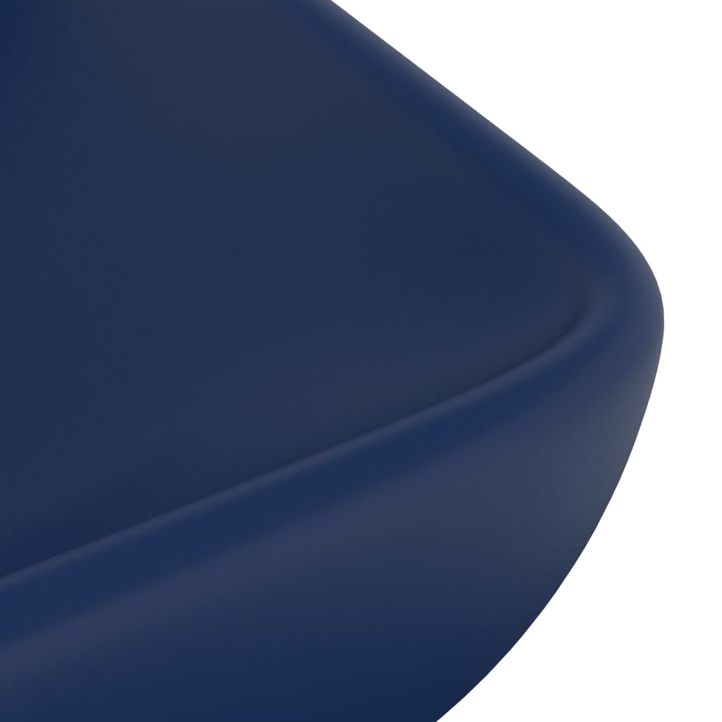 Luxus-Waschbecken Rechteckig Matt Dunkelblau 71x38 cm Keramik - Pazzar.ch