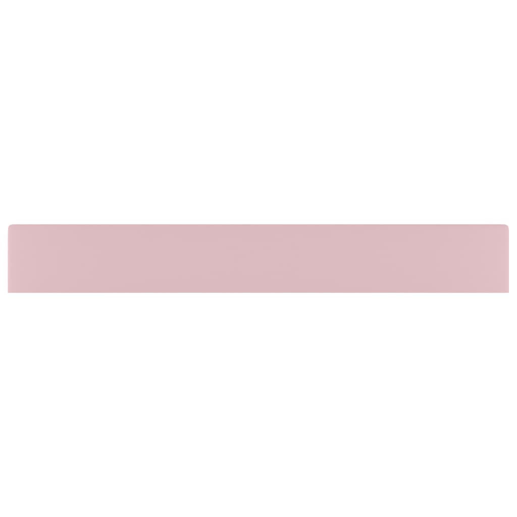 Luxus-Waschbecken mit Hahnloch Matt-Rosa 60x46 cm Keramik - Pazzar.ch