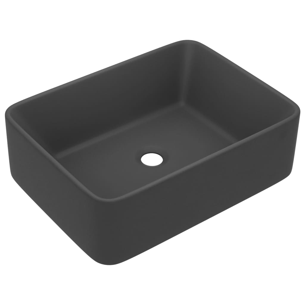 Luxus-Waschbecken Matt Dunkelgrau 41x30x12 cm Keramik - Pazzar.ch