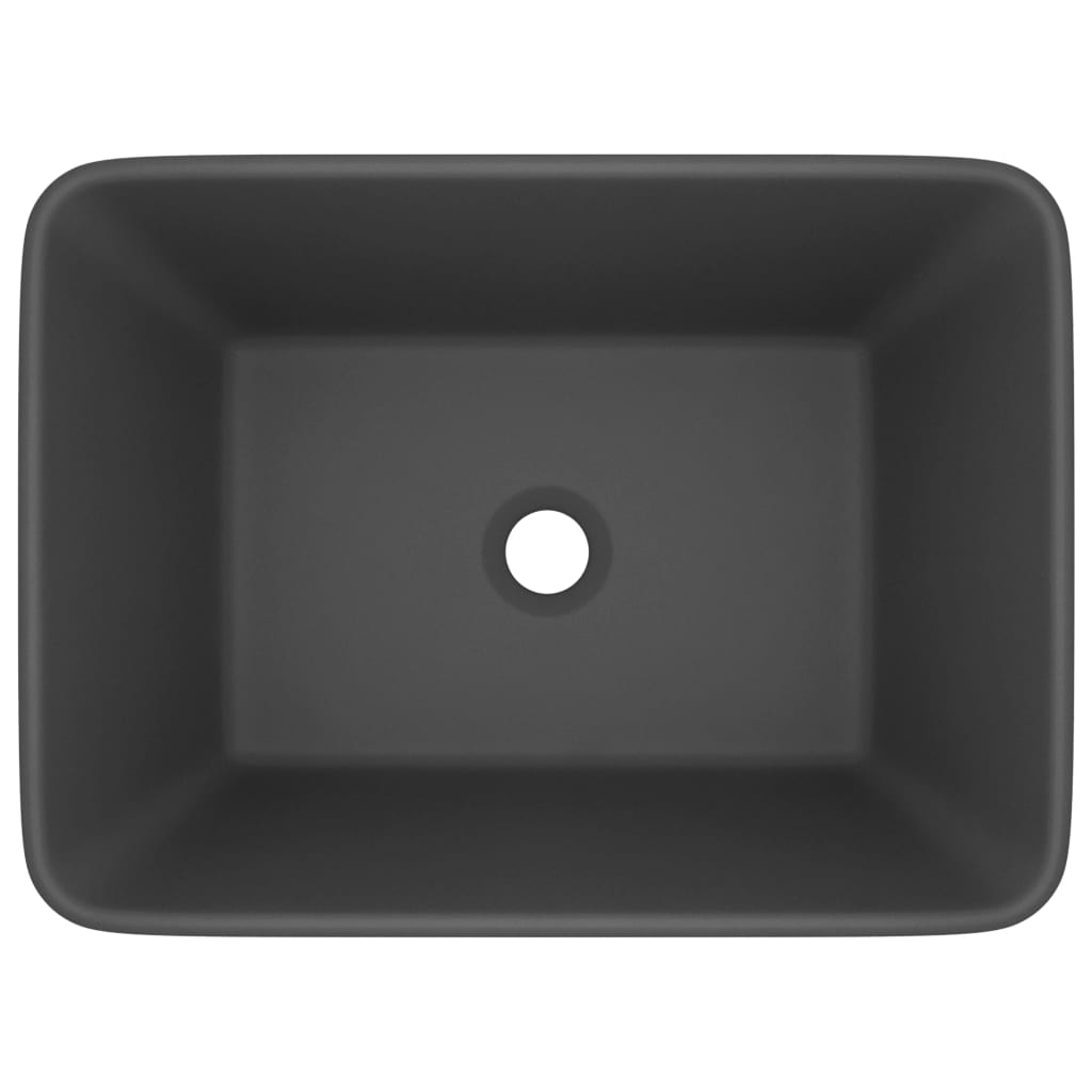 Luxus-Waschbecken Matt Dunkelgrau 41x30x12 cm Keramik - Pazzar.ch