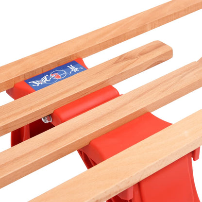 Klappschlitten mit Rückenlehne 119 cm Holz - Pazzar.ch