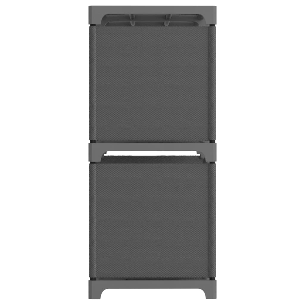 Würfel-Regal 6 Fächer Grau 103x30x72,5 cm Stoff - Pazzar.ch