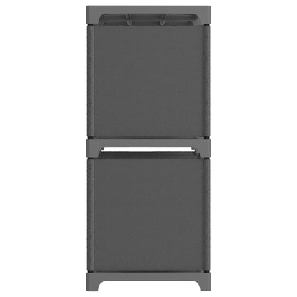Würfel-Regal 6 Fächer Grau 103x30x72,5 cm Stoff - Pazzar.ch