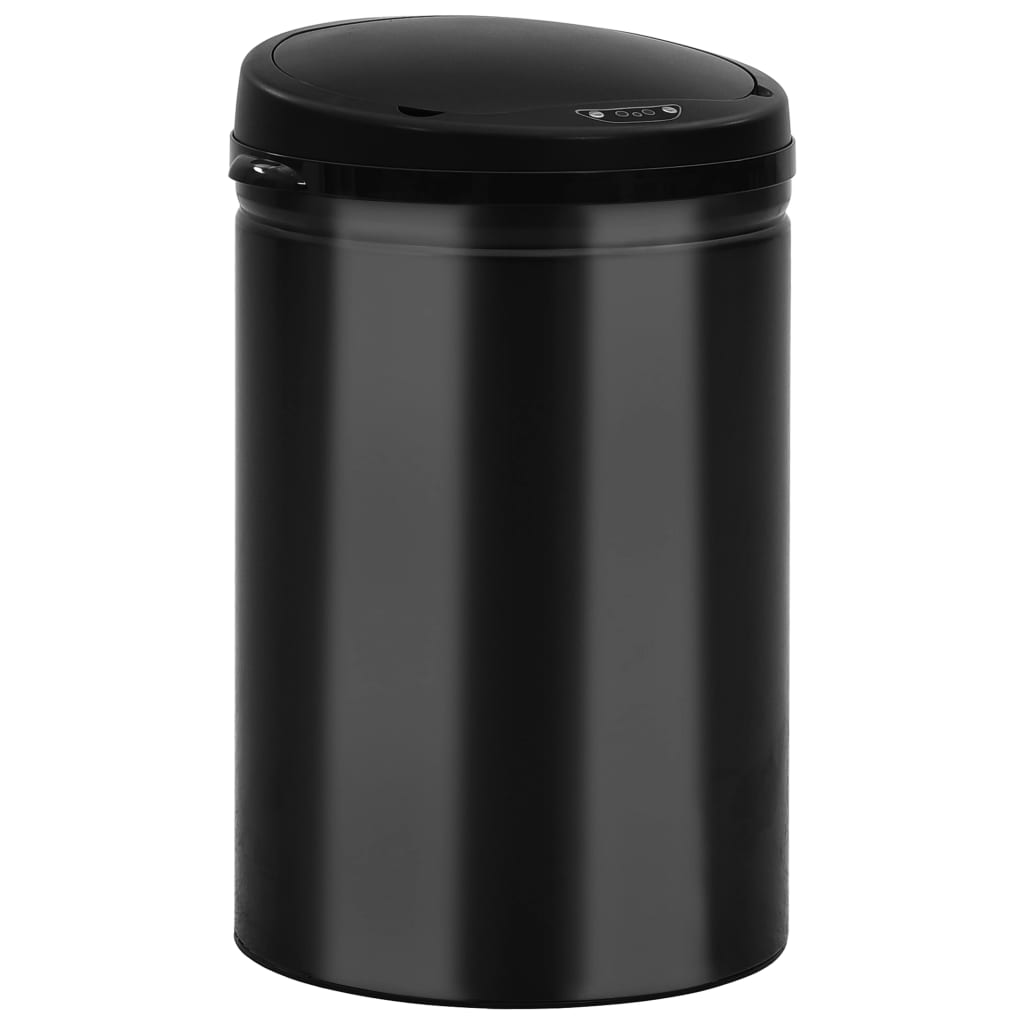 Automatischer Sensor-Mülleimer 30 L Kohlenstoffstahl Schwarz - Pazzar.ch
