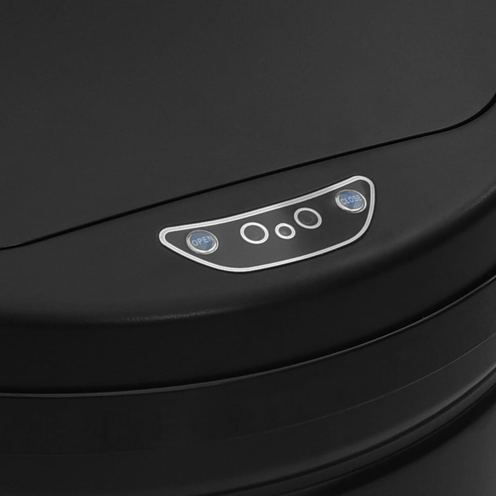 Automatischer Sensor-Mülleimer 30 L Kohlenstoffstahl Schwarz - Pazzar.ch