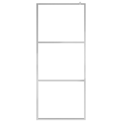 Begehbare Duschwand mit voll mattiertem ESG-Glas 80x195 cm - Pazzar.ch