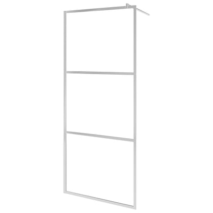 Begehbare Duschwand mit voll mattiertem ESG-Glas 100x195 cm - Pazzar.ch