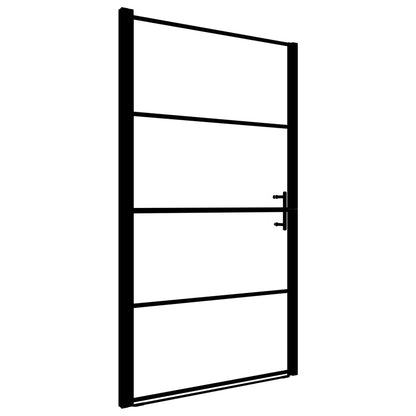 Duschtür Mattes Hartglas 100x178 cm Schwarz - Pazzar.ch