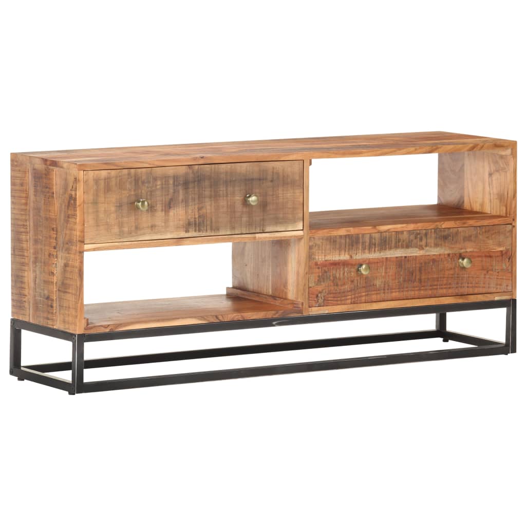 TV-Schrank 120x30x50 cm Raues Akazienholz - Pazzar.ch