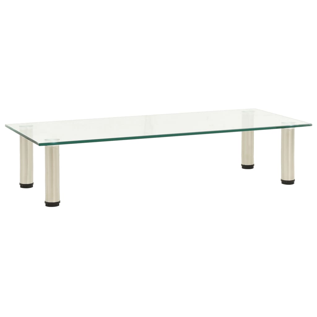 TV-Tisch 80x35x17 cm Transparentes Hartglas - Pazzar.ch