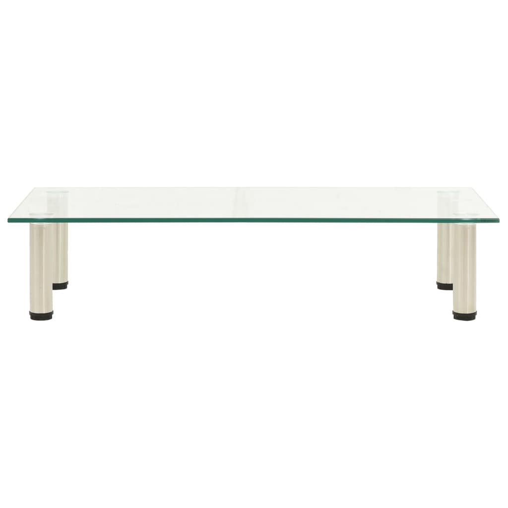 TV-Tisch 80x35x17 cm Transparentes Hartglas - Pazzar.ch