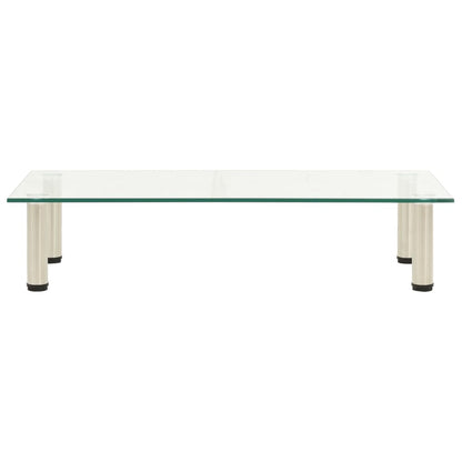 TV-Tisch 80x35x17 cm Transparentes Hartglas - Pazzar.ch