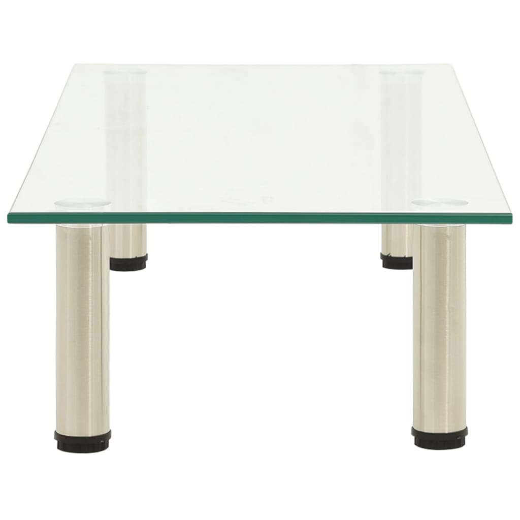 TV-Tisch 80x35x17 cm Transparentes Hartglas - Pazzar.ch