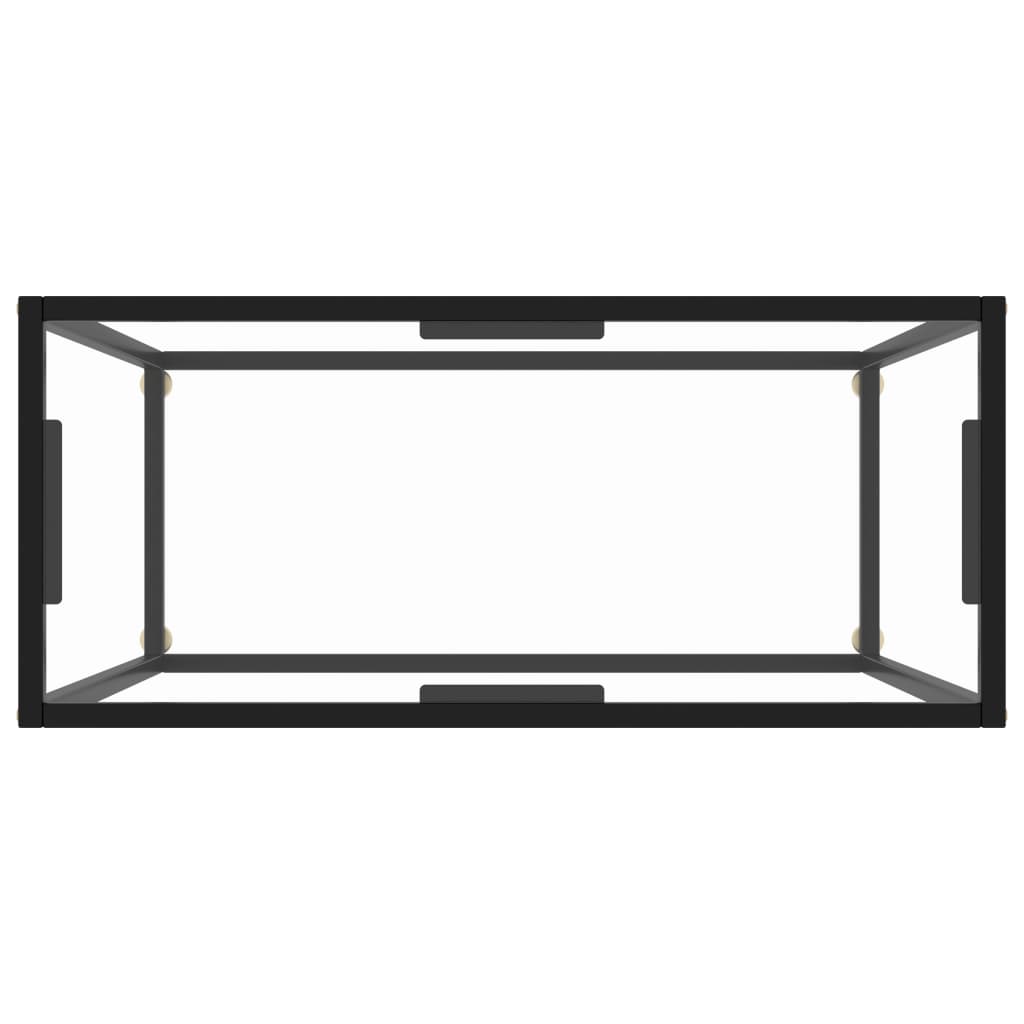 Konsolentisch Transparent 80x35x75 cm Hartglas