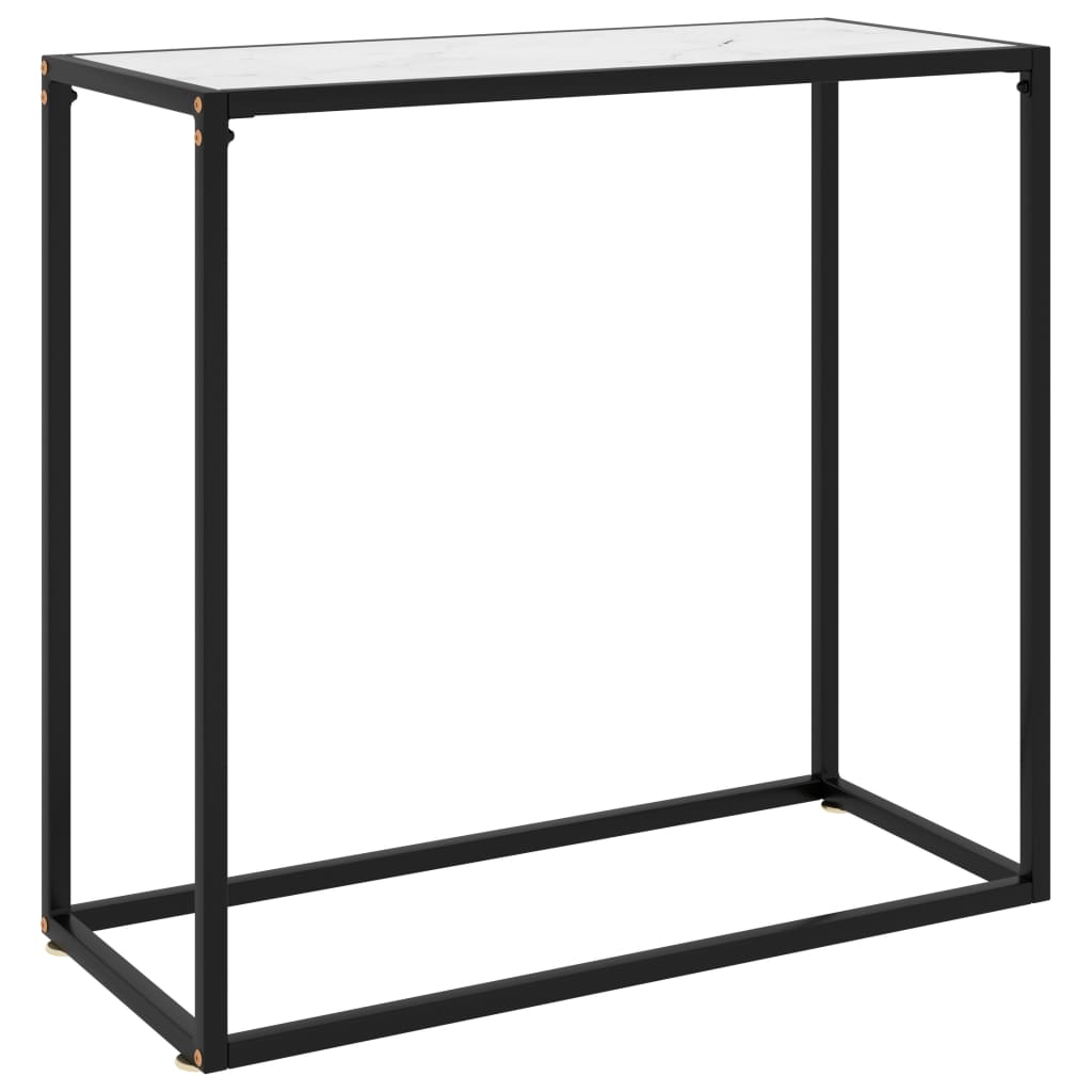Konsolentisch Weiß 80x35x75 cm Hartglas - Pazzar.ch