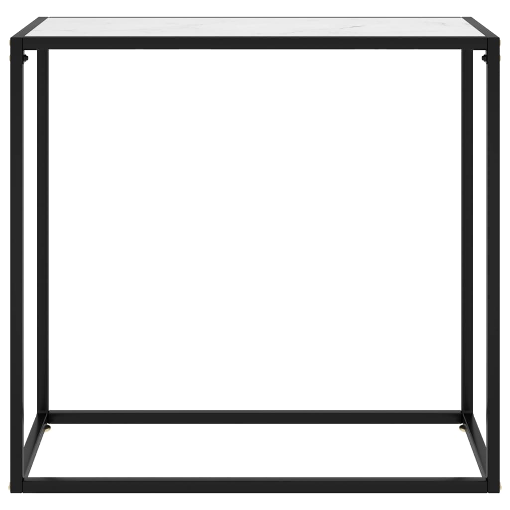 Konsolentisch Weiß 80x35x75 cm Hartglas - Pazzar.ch