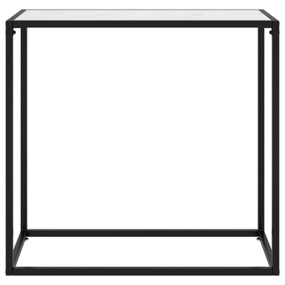 Konsolentisch Weiß 80x35x75 cm Hartglas - Pazzar.ch