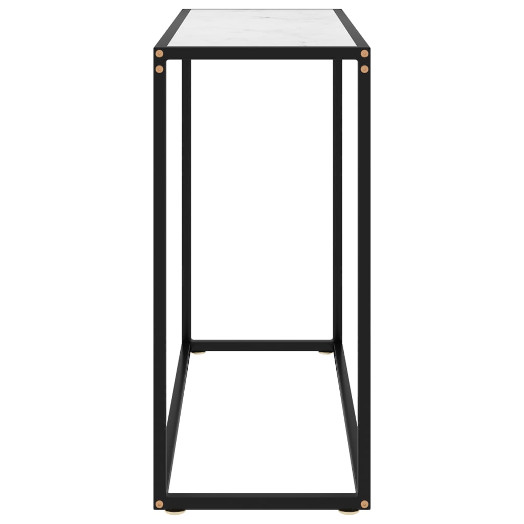Konsolentisch Weiß 80x35x75 cm Hartglas - Pazzar.ch