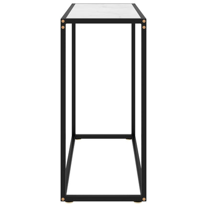 Konsolentisch Weiß 80x35x75 cm Hartglas - Pazzar.ch