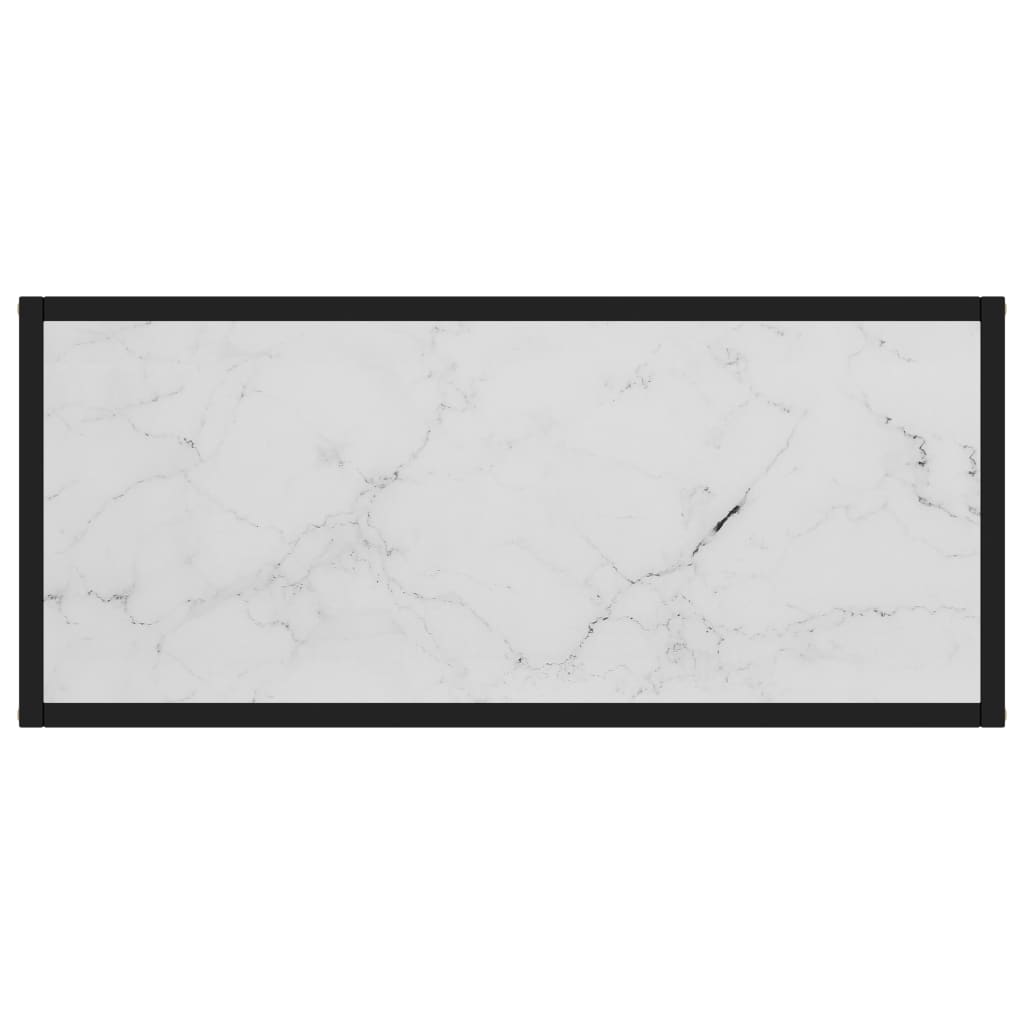 Konsolentisch Weiß 80x35x75 cm Hartglas - Pazzar.ch