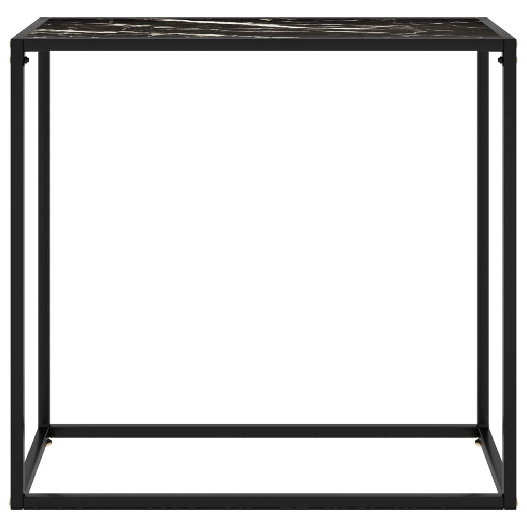Konsolentisch Schwarz 80x35x75 cm Hartglas - Pazzar.ch