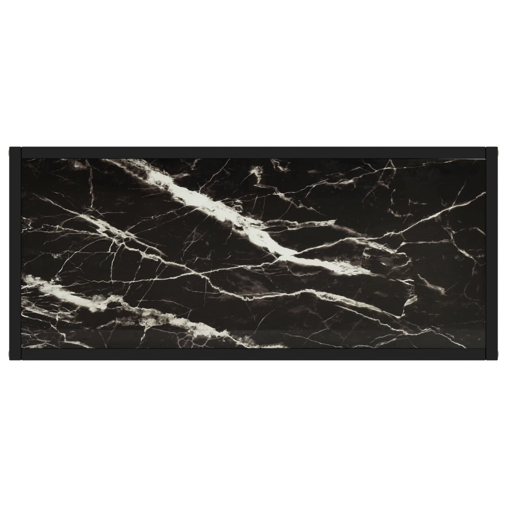 Konsolentisch Schwarz 80x35x75 cm Hartglas - Pazzar.ch