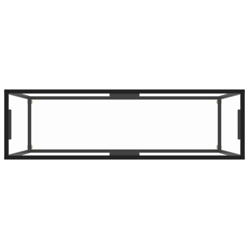 Konsolentisch Transparent 120x35x75 cm Hartglas - Pazzar.ch