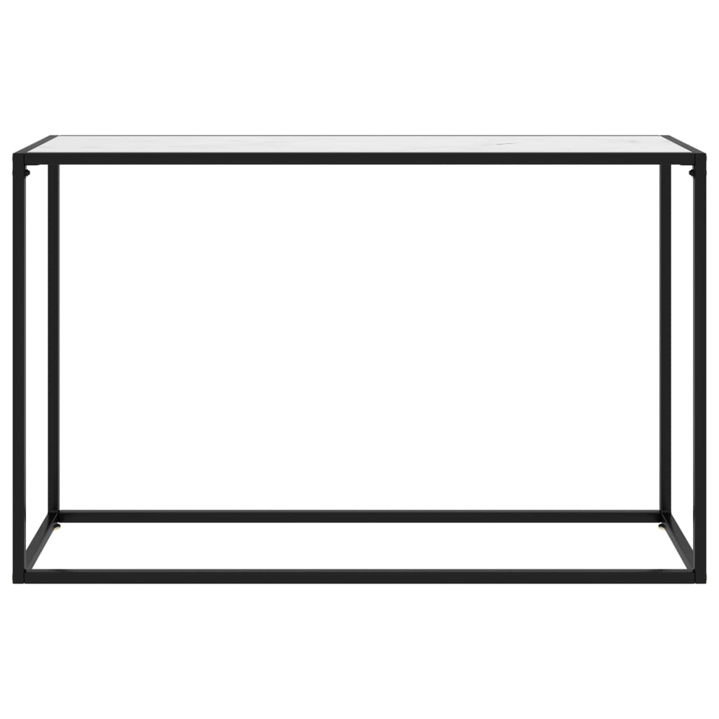 Konsolentisch Weiß 120x35x75 cm Hartglas - Pazzar.ch