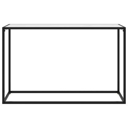 Konsolentisch Weiß 120x35x75 cm Hartglas - Pazzar.ch