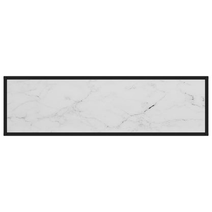 Konsolentisch Weiß 120x35x75 cm Hartglas - Pazzar.ch