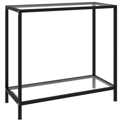 Konsolentisch Transparent 80x35x75 cm Hartglas - Pazzar.ch