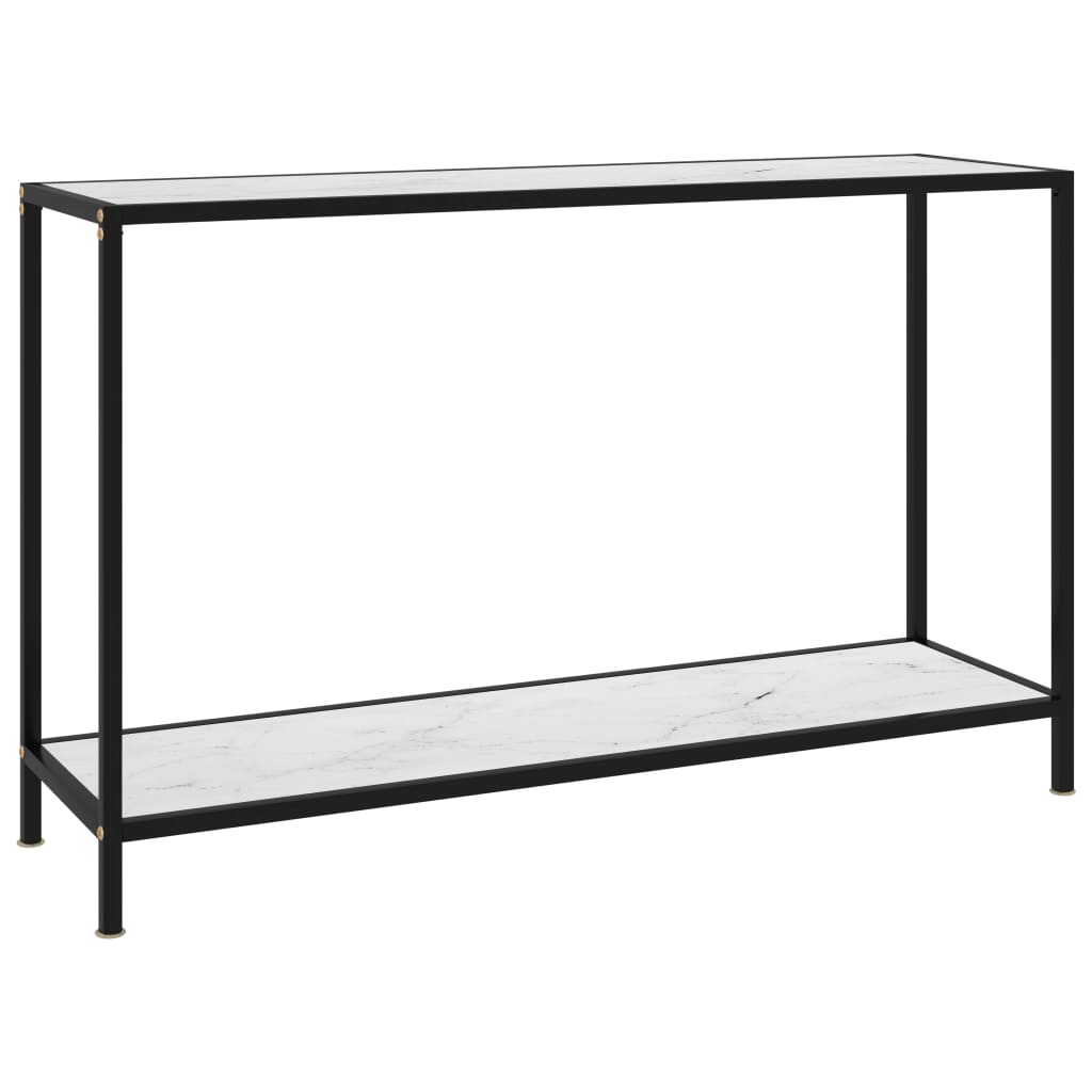 Konsolentisch Weiß 120x35x75 cm Hartglas - Pazzar.ch