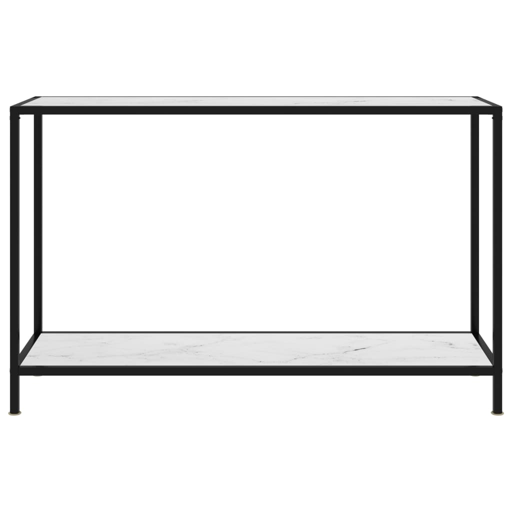 Konsolentisch Weiß 120x35x75 cm Hartglas - Pazzar.ch